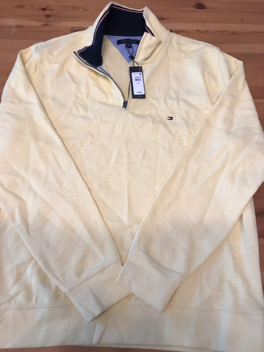 1 4 zip sweatshirt mens tommy hilfiger