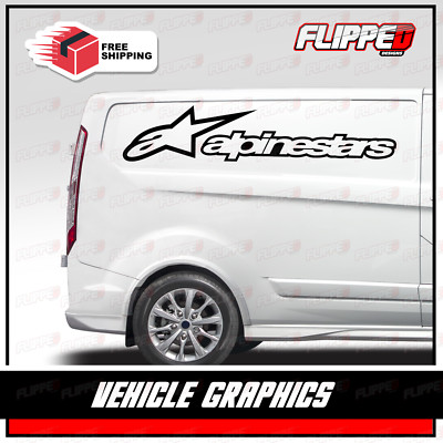 Alpinestars Large Van Graphics Decals Stickers Motocross Superbike MX ...