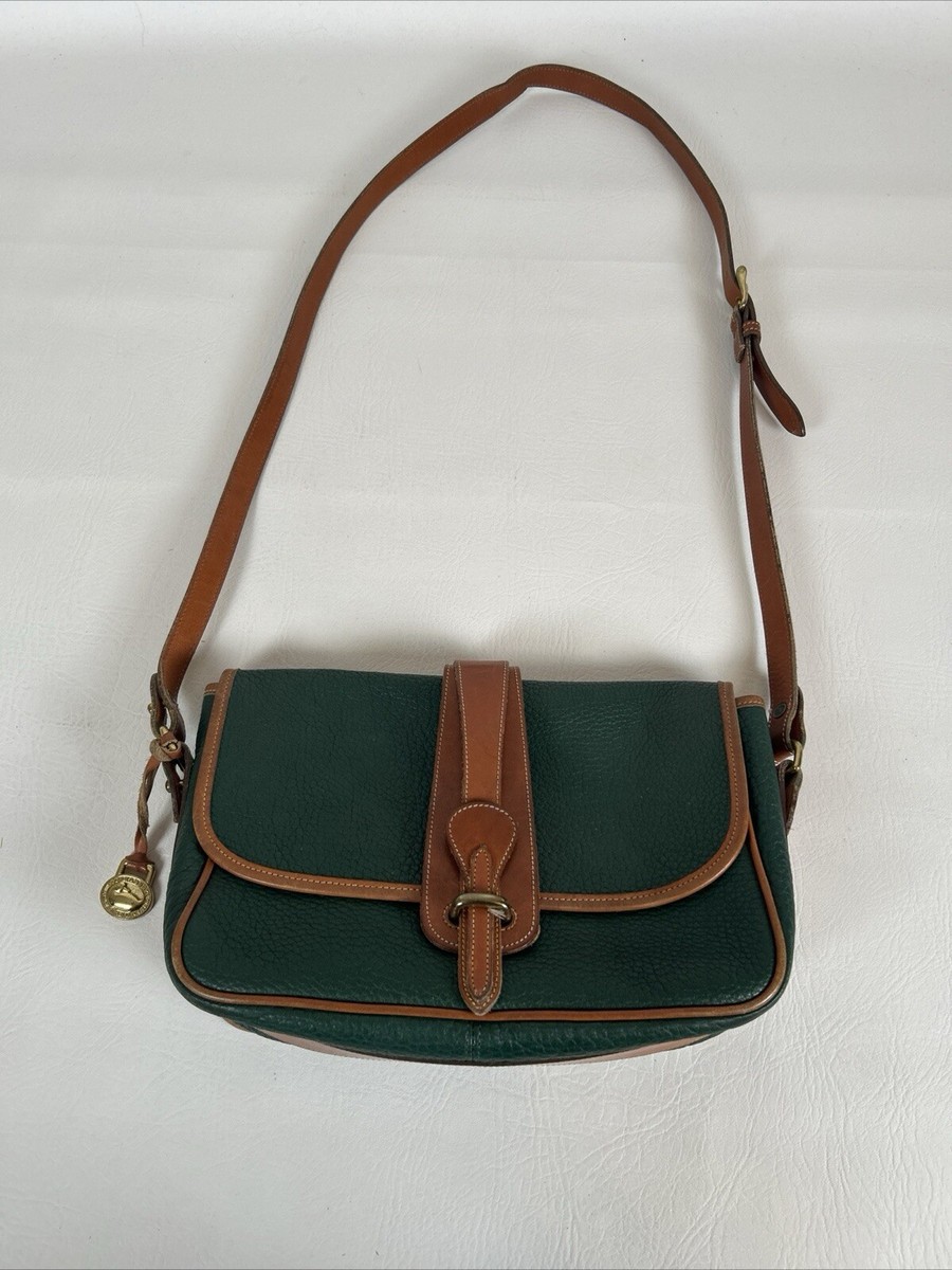 Dooney & Bourkeレザー ビジネスバッグ 緑 Dooney & Bourke Kelly Green Croc Embossed Leather Zip Zip
