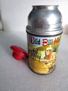 Alladin 1955 Wild Bill Hickok TV Show Metal Thermos