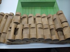 Lincoln Logs Lot Of 100 Various Pieces Childrens Toys Vintage Wood Building Toys