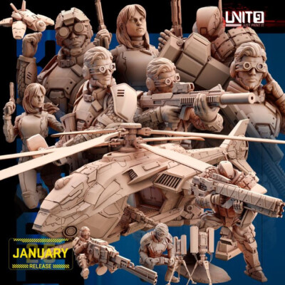 UNIT9 Januar 2025 Release - The Psycho Tracers Squad 32mm