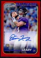 2024 Topps Chrome Rookie Autographs Red Refractors #RADLE Devin Leary  #5/5