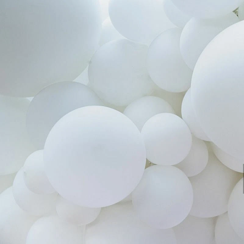 Matte Pure White Balloons Wedding Decoration Birthday Party Baby Shower  Balloons | eBay