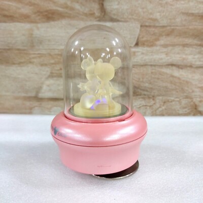 Japan Disney Mickey Minnie Mouse Love Kiss Light Up Music Box