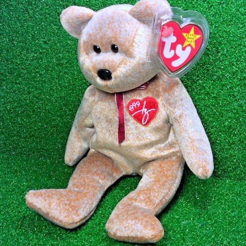 Ty Beanie Baby 1999 FIRMA OSO Juguete de Peluche RARO NUEVO RETIRADO - Envío Gratuito - Imagen 6 de 12