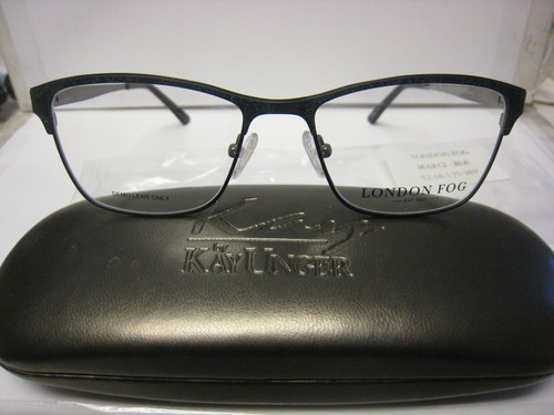 London Fog MARCI in BLACK 52- 16-135 mm DEMO Eyeglass Frame & Generic Case