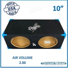 Dual Sealed X-Large 10" Sub Box XL Subwoofer Enclosure Car Audio 10" Sub Box