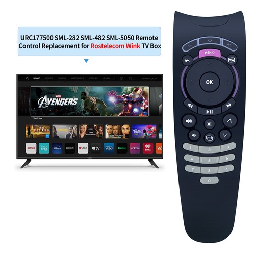 New URC177500 Remote Control For Rostelecom Wink SML-282HD SML-482HD SML-5050HD - Picture 2 of 7