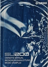 Yamaha SU200 Sampler / Sequencer / Drum Machine Original Owner's Manual Book.