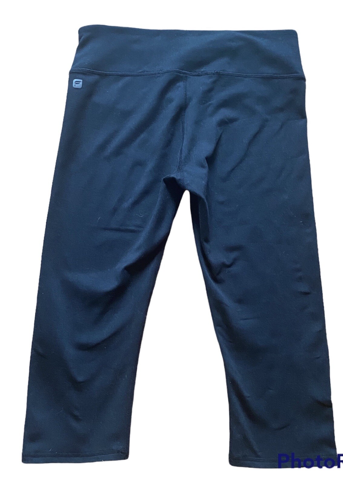 FABLETICS Solid Black Compression Crop Capri - XS - image 2