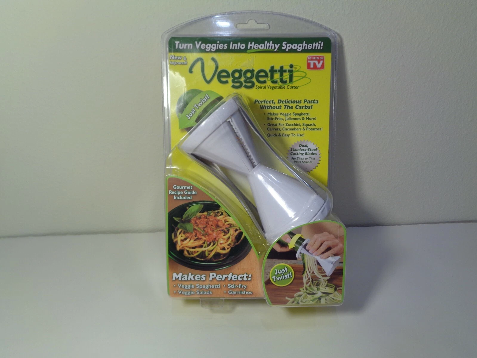 VEGGETTI New and Improved Spiral Vegetable Cutter Slicer Makes Veggie Spaghetti
