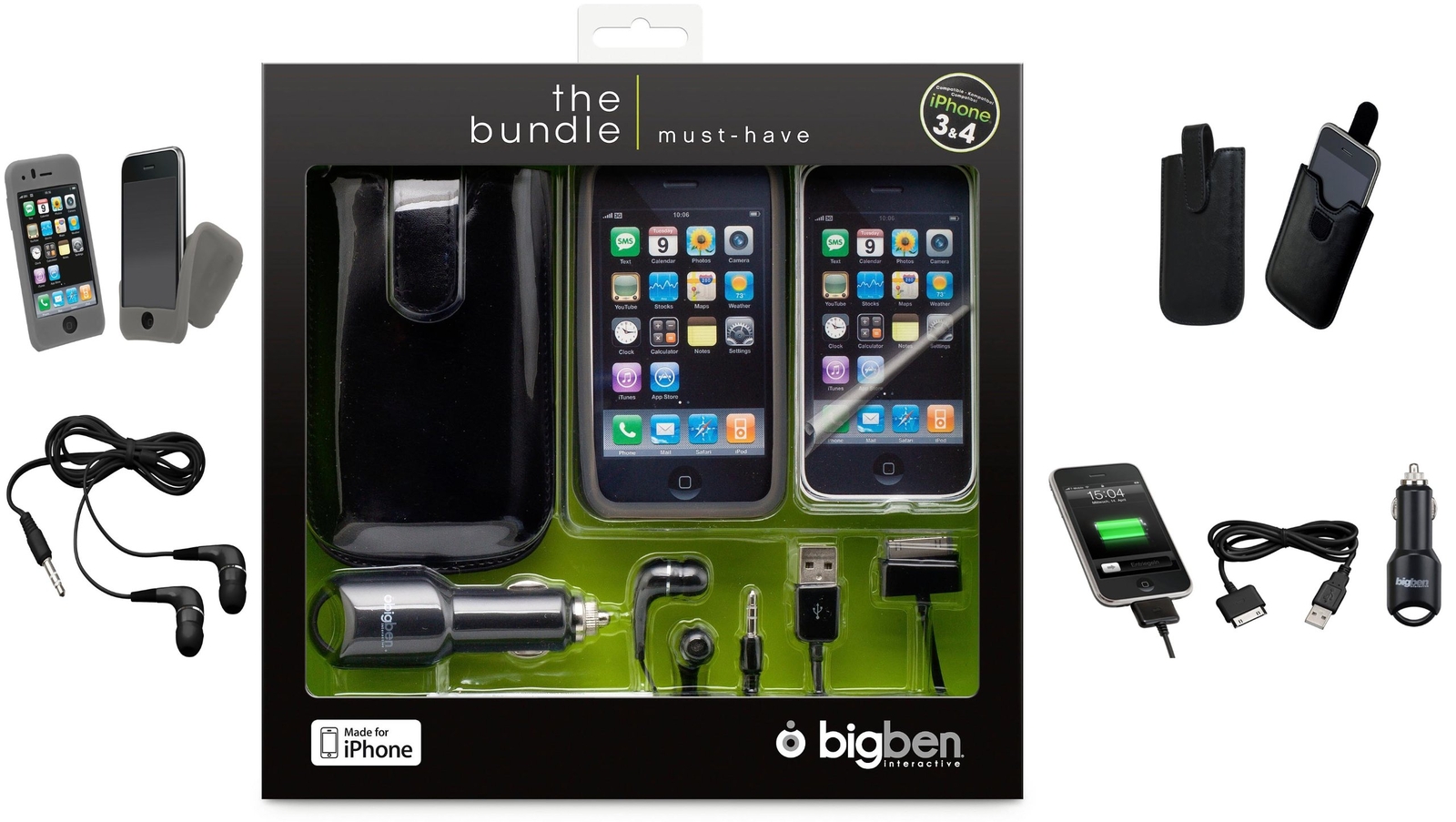 IPhone - Bundle Must Have Black (Big Ben) Iphone 3 NUOVO