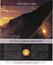 2003 Shell Gasoline Wish Upon A Star Solar Panel Vtg Magazine Print Ad/Poster