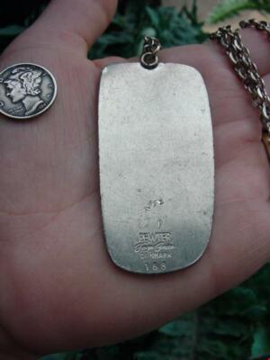 Vintage JORGEN JENSEN - modernist - pewter - CAT PENDANT