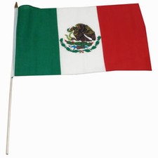 Mexico flag 12 x 18 inch 100D SPUN POLYESTER