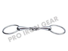 LOOSE RING HORSE BIT SNAFFLE BIT STAINLESS STEEL LOZENGE FAT LINK
