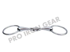 LOOSE RING HORSE BIT SNAFFLE BIT STAINLESS STEEL LOZENGE FAT LINK