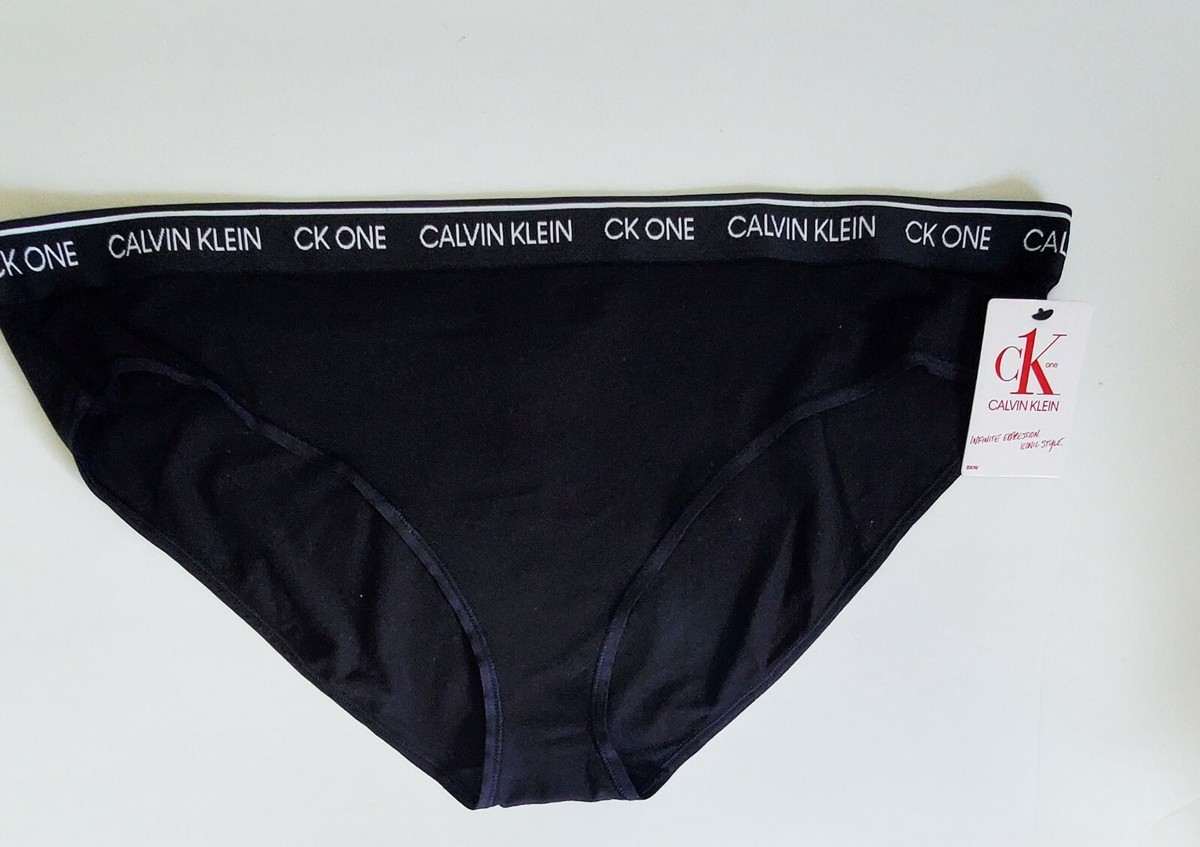 Calvin Klein CK One Plus Size Cotton Bikini Panty Black