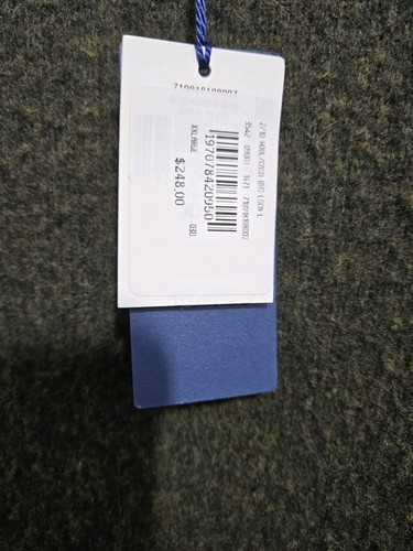 Polo Ralph Lauren Para Hombres Lana Mezcla Cachemira Suéter Gamuza Codo Parche Verde Oliva - Imagen 4 de 7