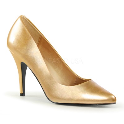 matte gold heels