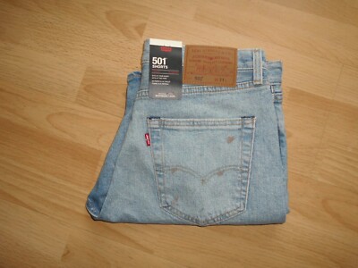 Levis 501 Strauss Shorts W31 / L9 Hemmed worn Jeans Hose Levi & CO Big E   