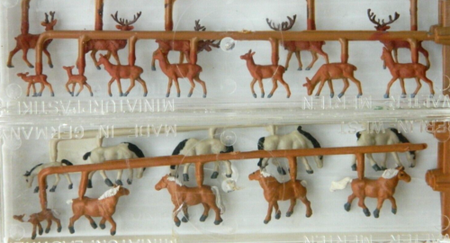 AS-IS Lot (6) Merten N Scale Animals (Cattle, Goats, Stags, Pigs, Horses, Dogs) - Picture 5 of 8