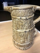 Vintage Hillstonia Large Pottery Double Handled Jug 24cm Tall