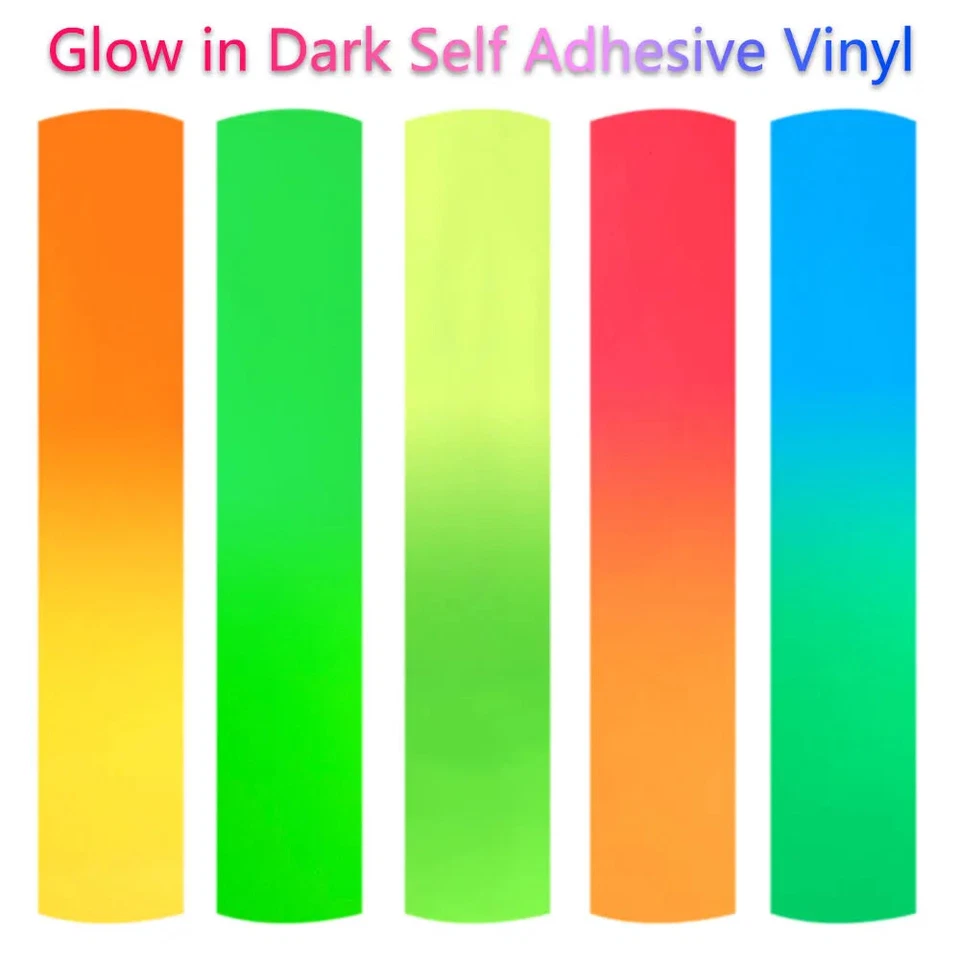 Glow in the Dark Self Adhesive Vinyl Sheet/Roll Luminous Film For Mug Wall Decor - Image 2 of 4