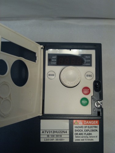 Square D: ATV312HU22N4; Var. Freq. Drive, Open 3HP 480VAC 3PH Altv 312, w/Pot - Picture 8 of 10