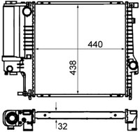 Mahle KüHler WasserküHler FüR BMW 3Er Cabriolet E36 318I 320I 328I 325I 323I