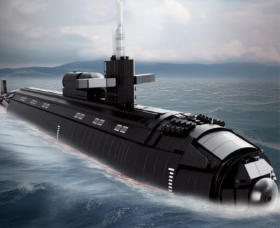 American Submarine Building Block Navy Nuclear-powered Set