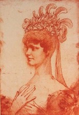 Ernst Fuchs, Mädchen, aus Diwan XVI, Radierung, 1974, numeriert, handsigniert