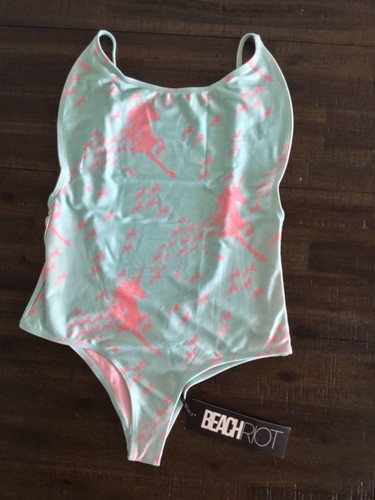 NWT S Beach Riot Unicorn Festival Tiny Prancer Sexy One-Piece Swimsuit - Picture 3 of 4