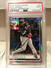 2019 Topps Chrome Update Eloy Jimenez ROOKIE Refractor 108/250 PSA MINT 9 RC SP