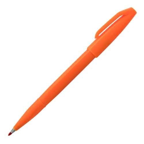 Pentel Arts Sign Pen Fiber Tip Marker Fine Point Orange Bold Color School Office - Picture 1 of 1