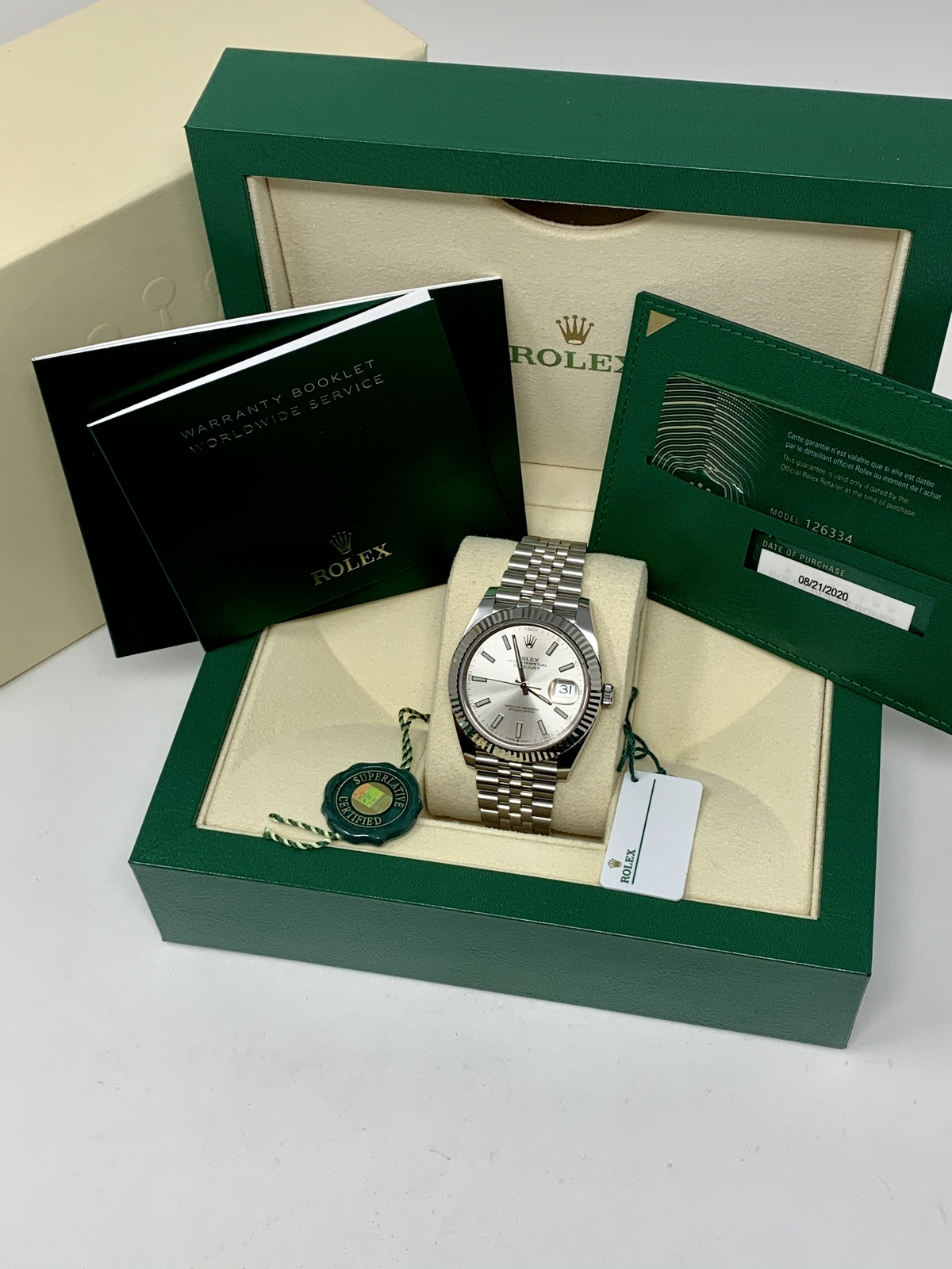 Rolex 41MM DateJust 126334 jubilee Silver Dial  2020 *UNWORN* image 7