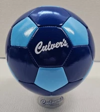 One Culver's Promo Sports Ball - Curd Nerd Kids Ball for Soccer - New Blue Color