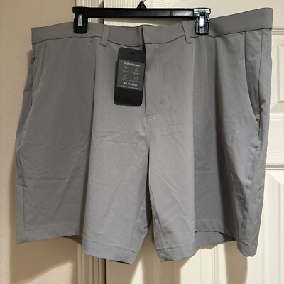 Fabletics Men s The Only Tech Shorts Light Gray Size 42 Water Resistant NWT New