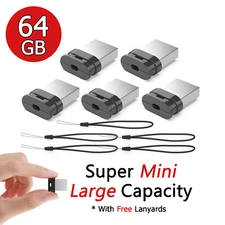 64GB Mini USB 2.0 Flash Drive Memory Stick Pendrive Thumb Drive Data Storage LOT