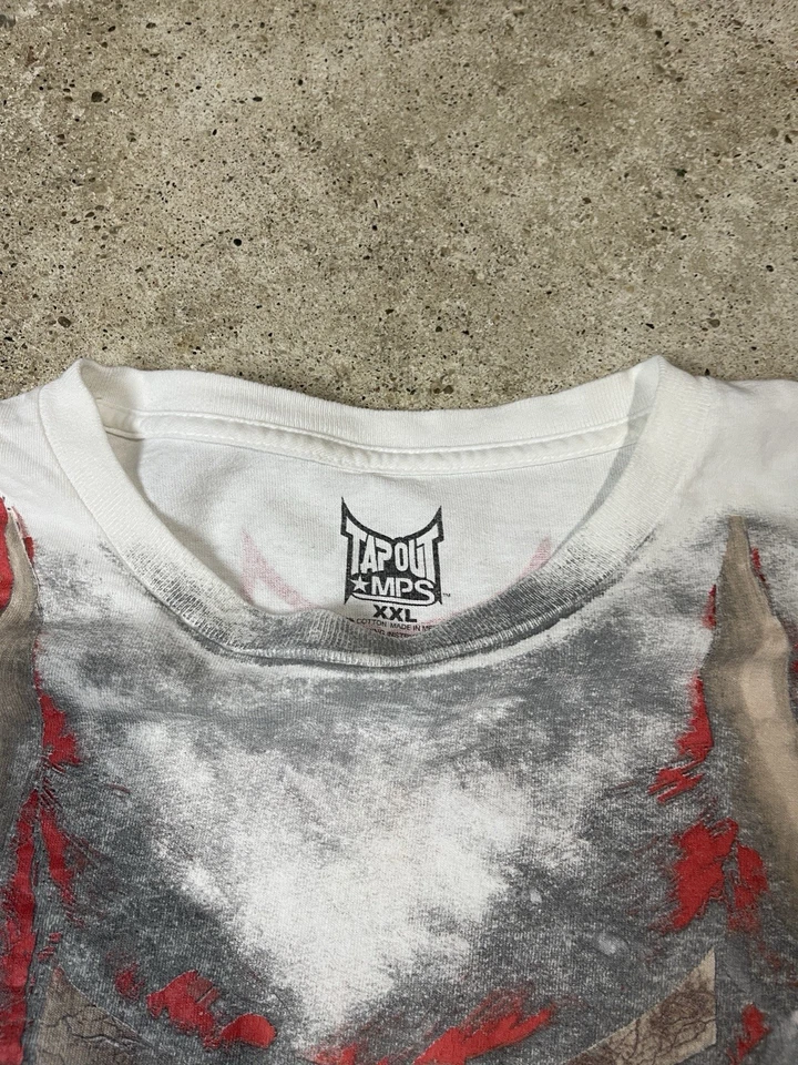 Tapout Tapout Viking Skulls Shirt Size 2XL Grunge Cyber Y2K Mallgoth MMA UFC - Image 2 of 4