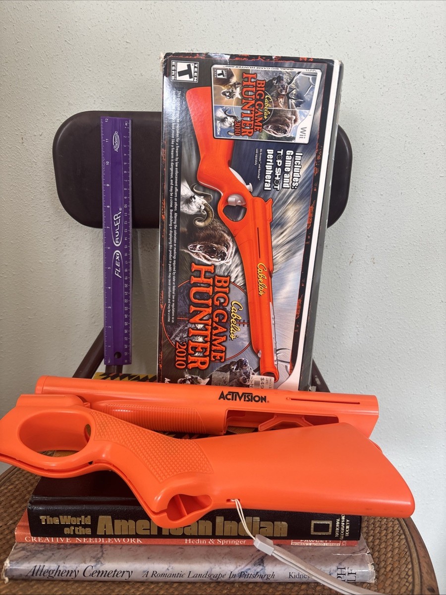 Nintendo Wii Cabela's Activation Orange Top Shot Gun Original