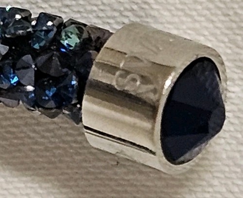Swarovski Crystal Armspanger Sternenstaub Dunkelblau facettiert Bracelet - Bild 12 von 14