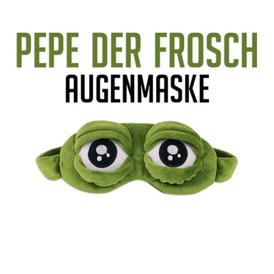 3D Anime Schlafaugenmaske Der Frosch Traurige Frosch Lustig Geschenk Eye Maske