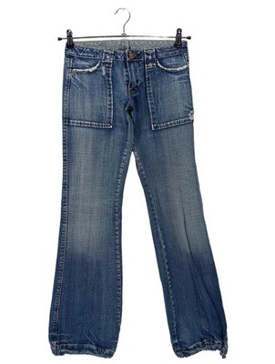 LTC Hüftjeans Damen Jeans Gr. DE 36 blau Street-Fashion-Look