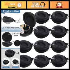 10-Pack EVA Travel Watch Cases, Premium Storage Box with Carabiner Clips, Univer