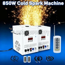 PAIDUN 2Pack Cold Spark Machine 850W Sparkler Effect 3.2-19.6FT Wedding Party DJ