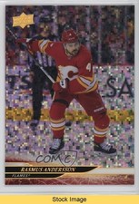 2024-25 Upper Deck Series 2 Rainbow Speckled Foil Rasmus Andersson #268 READ 3d2
