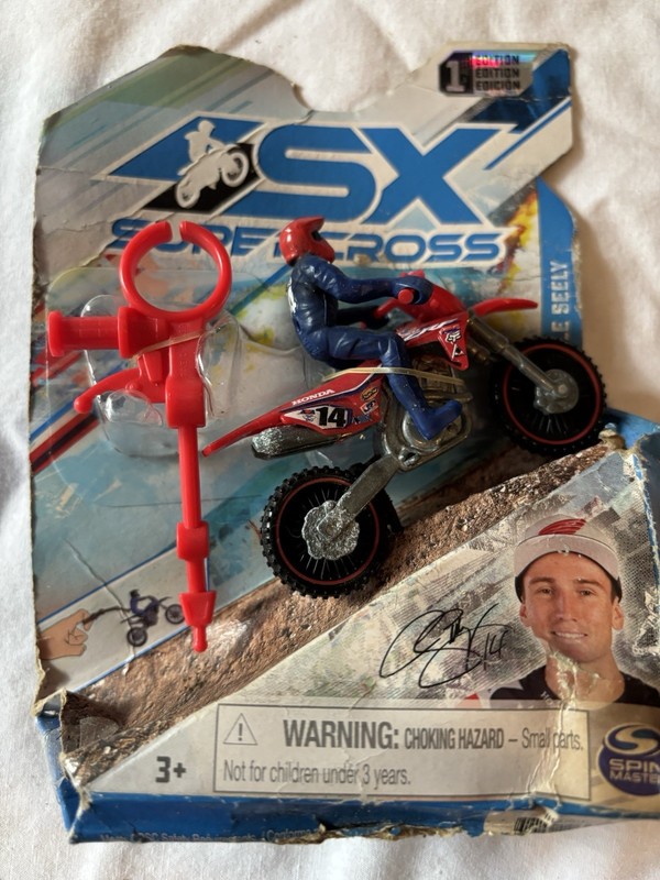 New Supercross SX 1st Edition Authentic 1/24 Scale Honda Cole Seely True Metal