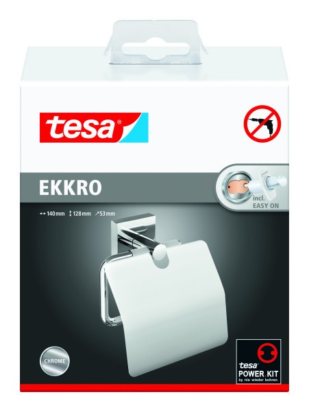 Tesa Toilettenpapierhalter Ekkro Mit Deckel Chrom Toilettenpapierhalter-image